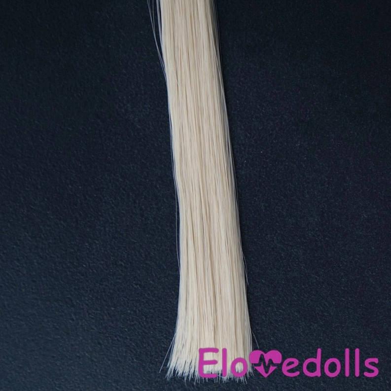 white synthetic implanted hair upgrade